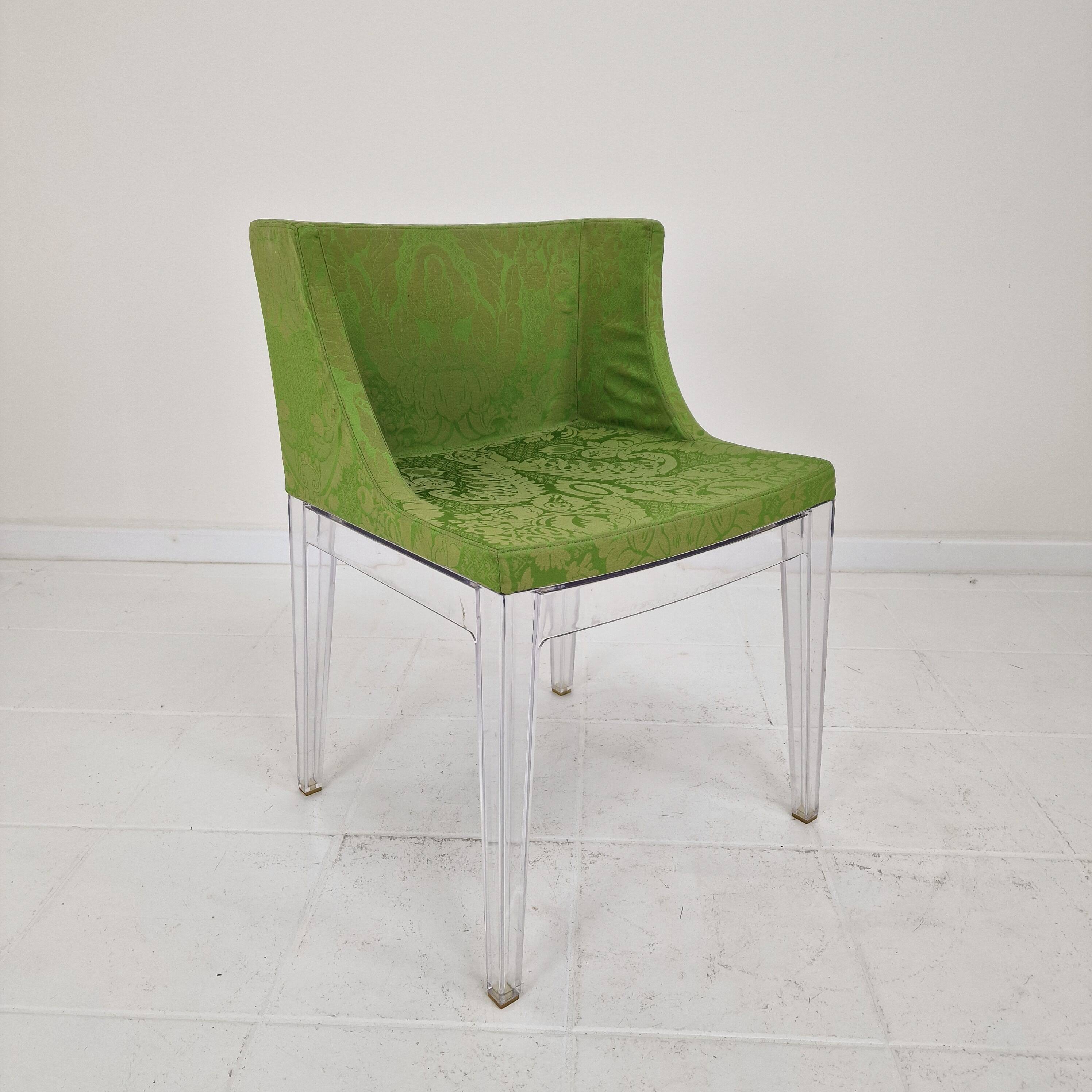 Kartell ‘Mademoiselle’ Chair in Damask Green by Philippe Starck Italy, 2000