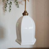 Hanging lamp opaline glass