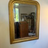 Vintage Louis Philippe mirror with antique gold beveled glass