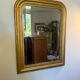 Vintage Louis Philippe mirror with antique gold beveled glass