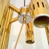 Brass pendant lamp by Oscar Torlasco 1970s