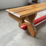 Scandinavian oak bench