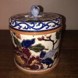 Old box, snuffbox Gien, Peony decoration