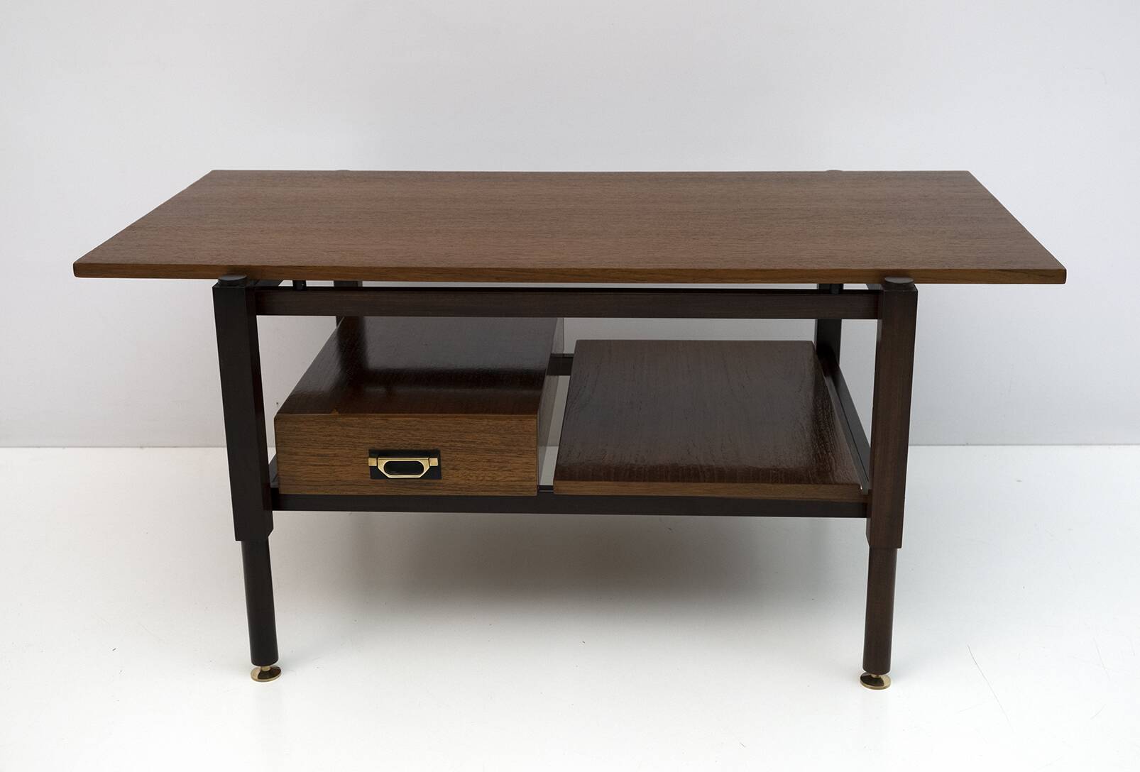Ico Parisi Mid-Century Modern Italian Mahogany Coffee Table, 1950s