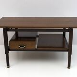 Ico Parisi Mid-Century Modern Italian Mahogany Coffee Table, 1950s