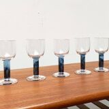 German wine glasses by Regina Kaufmann for Glashagen Hütte, set of 6.