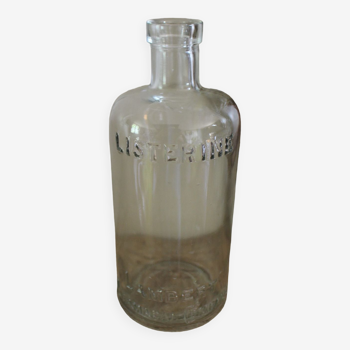 Apothecary bottle Listerine transparent glass