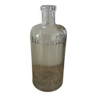 Apothecary bottle Listerine transparent glass