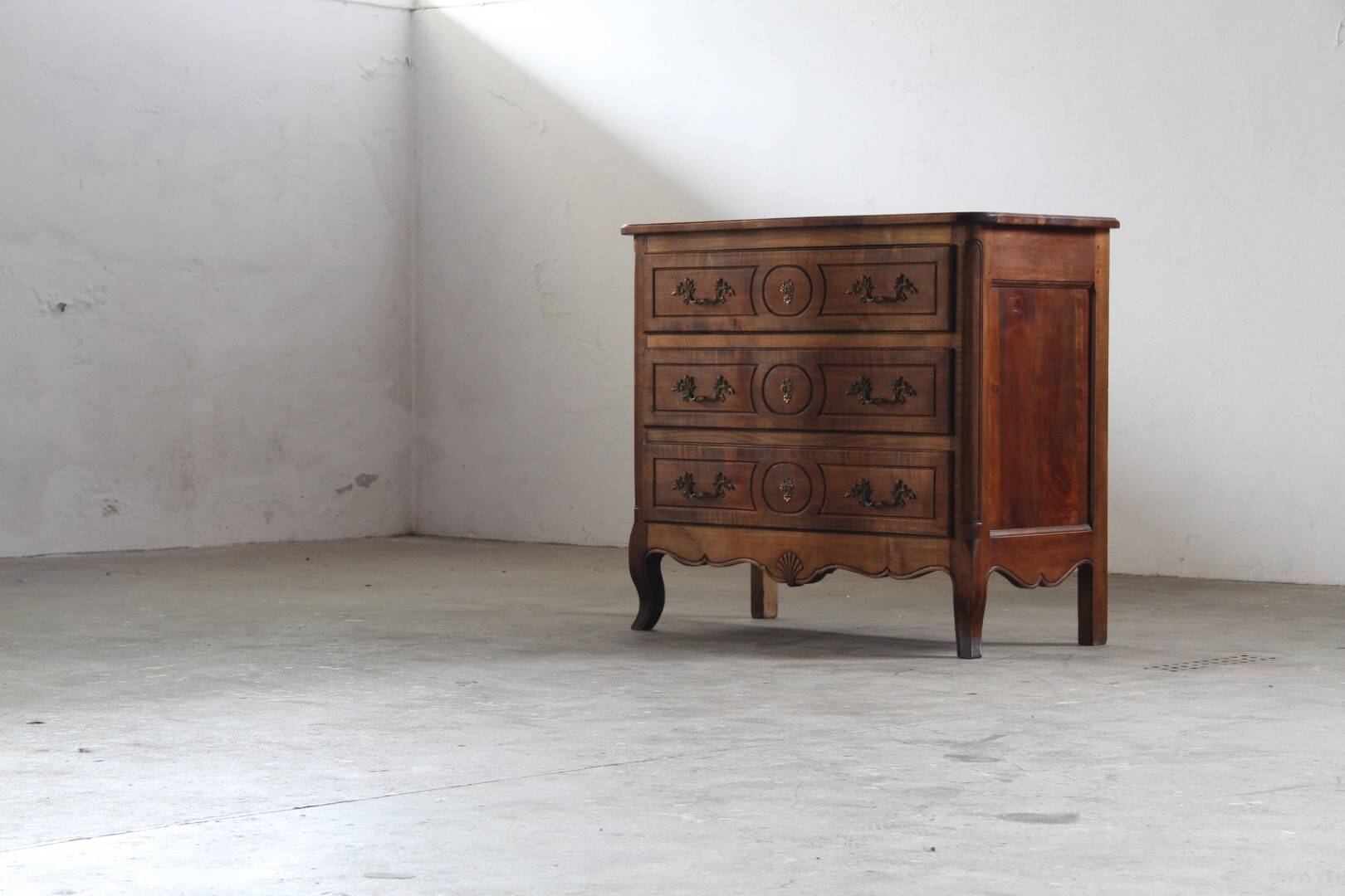 Vintage 18th century Walnut Commode, French Provençal, French Louis XVI