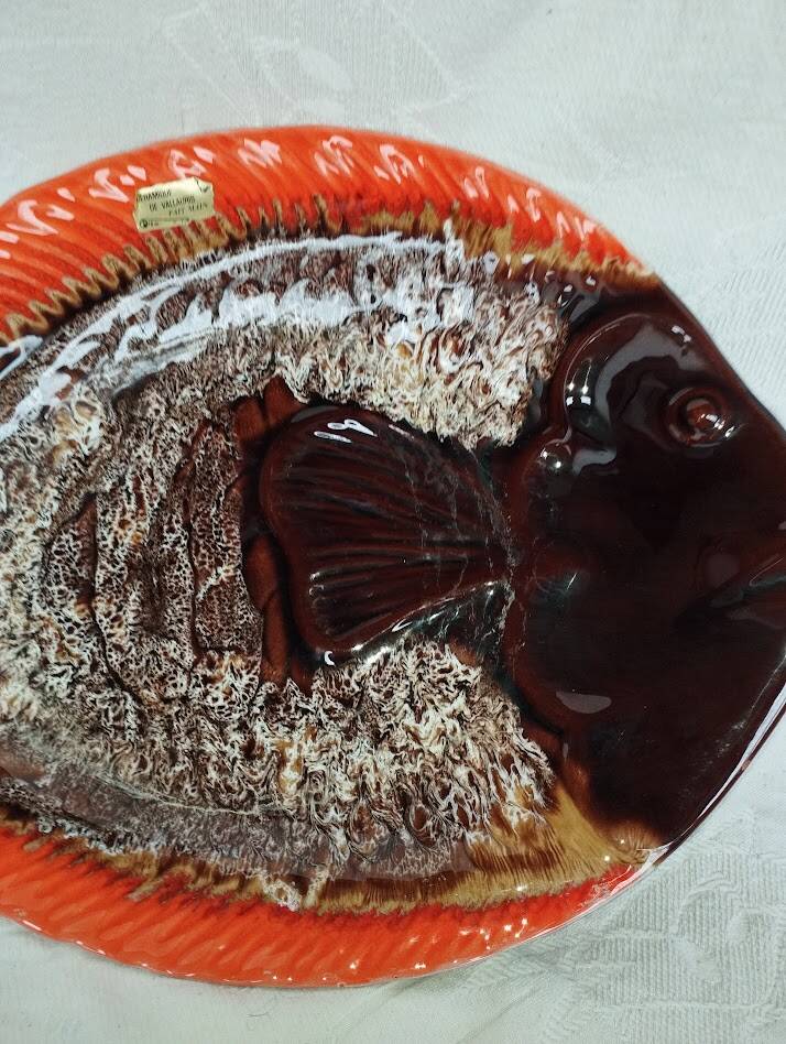 Large vintage fish platter Vallauris – Ceramics – 1960s