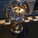 Brass vintage leaf lamp