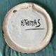 Ceramic mirror design vintage gilded 1960 hendrich thomas