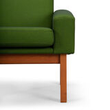 Green AP34/1T armcchair by Hans J. Wegner for A.P. Stolen, 1960s