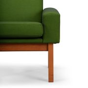 Green AP34/1T armcchair by Hans J. Wegner for A.P. Stolen, 1960s