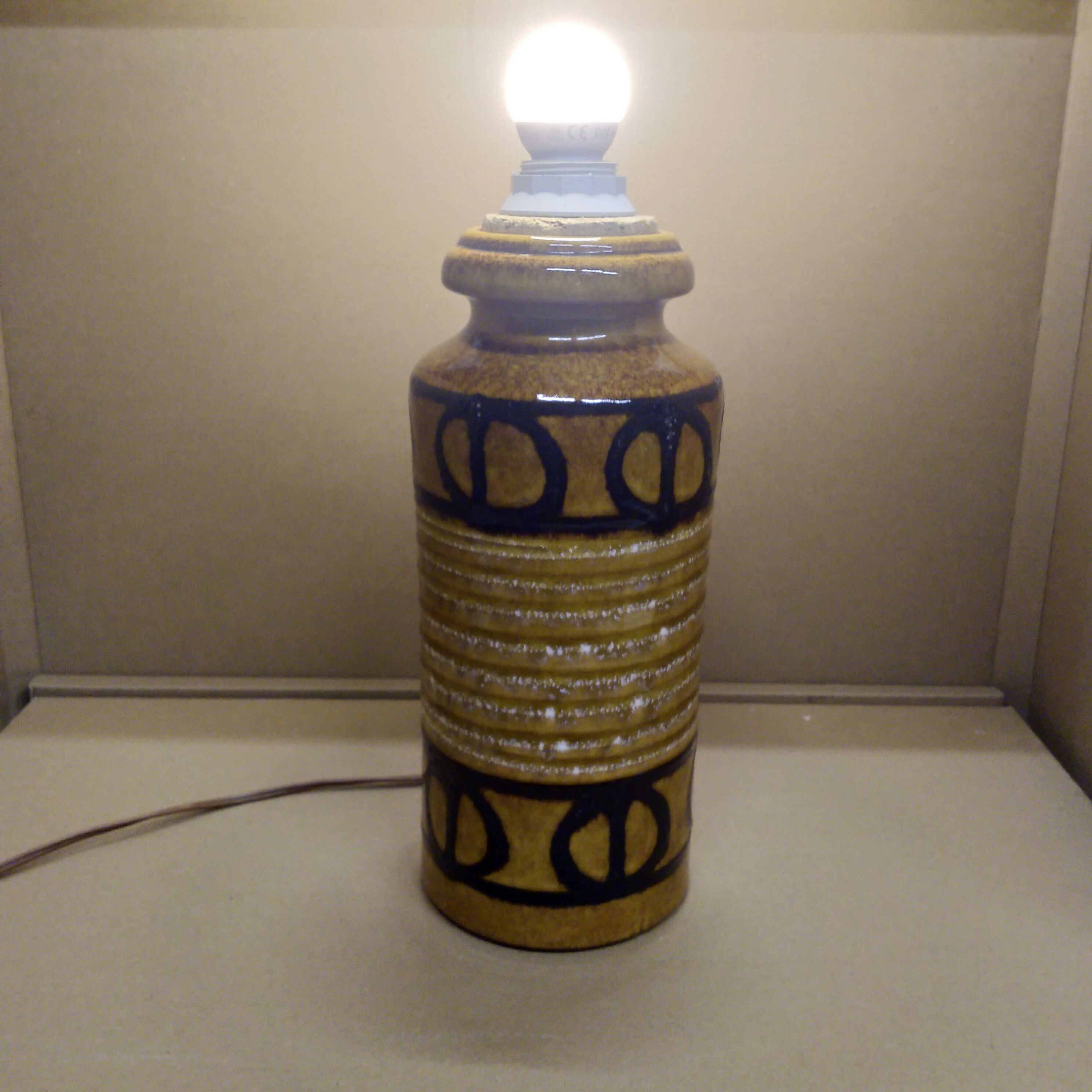 Vintage ceramic lamp foot