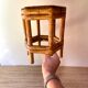 Bamboo plant-holder stool