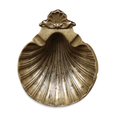 Vide-poche coquillage en laiton doré