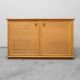 Bamboo and rattan sideboard 1970s vintage modernism