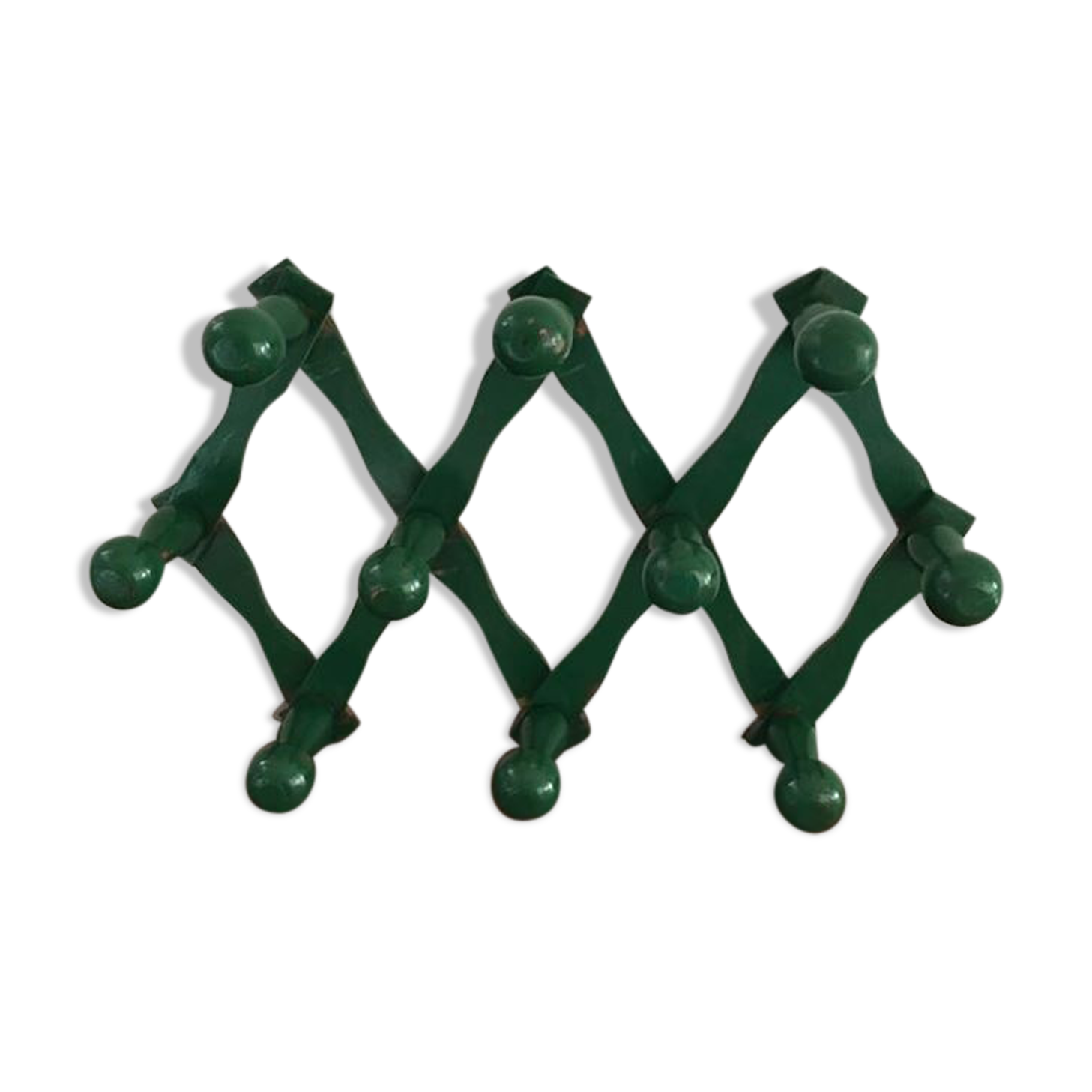 Folding coat rack wooden vintage