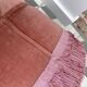 Round pouf pink velvet