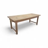 Large 19th Century Farm Table - Solid Wood - 240 cm