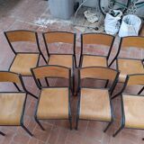 8 school chairs