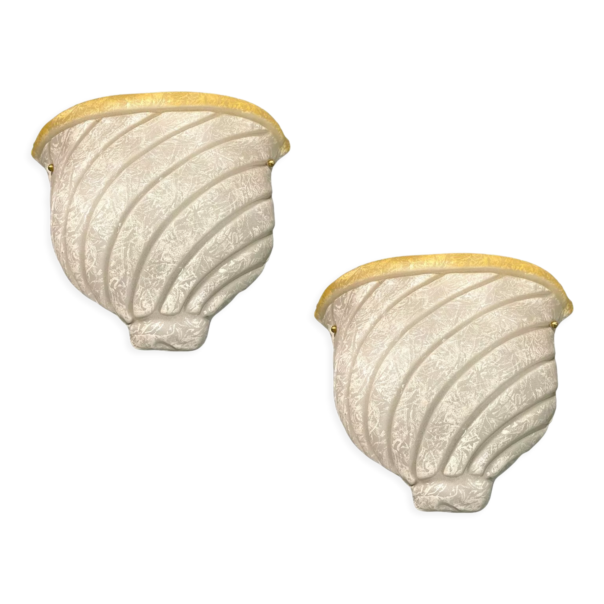 Large Murano Glass Sconces, Set of 2