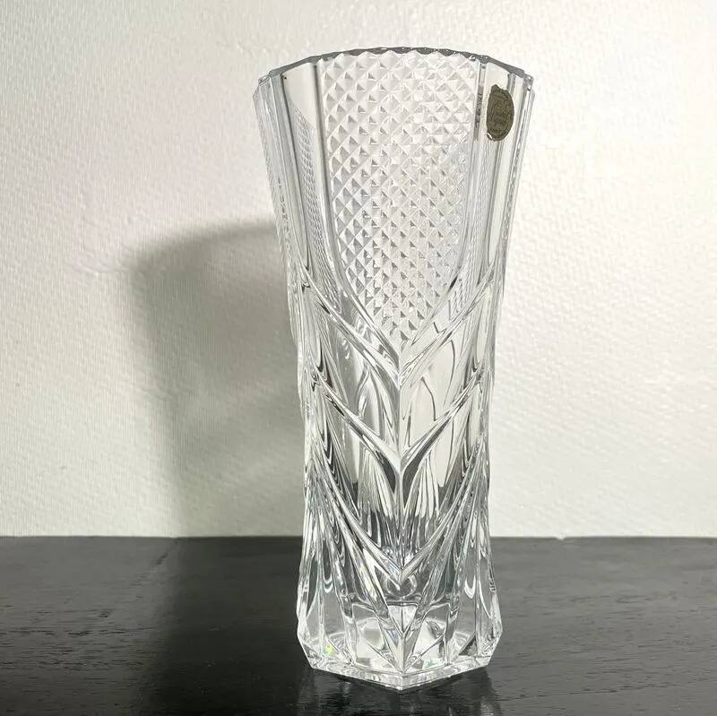 Vintage cut crystal vase
