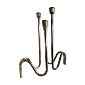 paire de bougeoirs sculpturaux