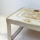 Table basse céramique / chrome — Jean Gregorieff, France, 1970s