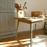 Vintage table with compass feet