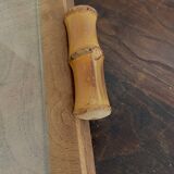 Wooden and bamboo glazed tray