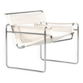 Fauteuil " B3 Wassily " tissu par Marcel Breuer pour Bononia, Italie