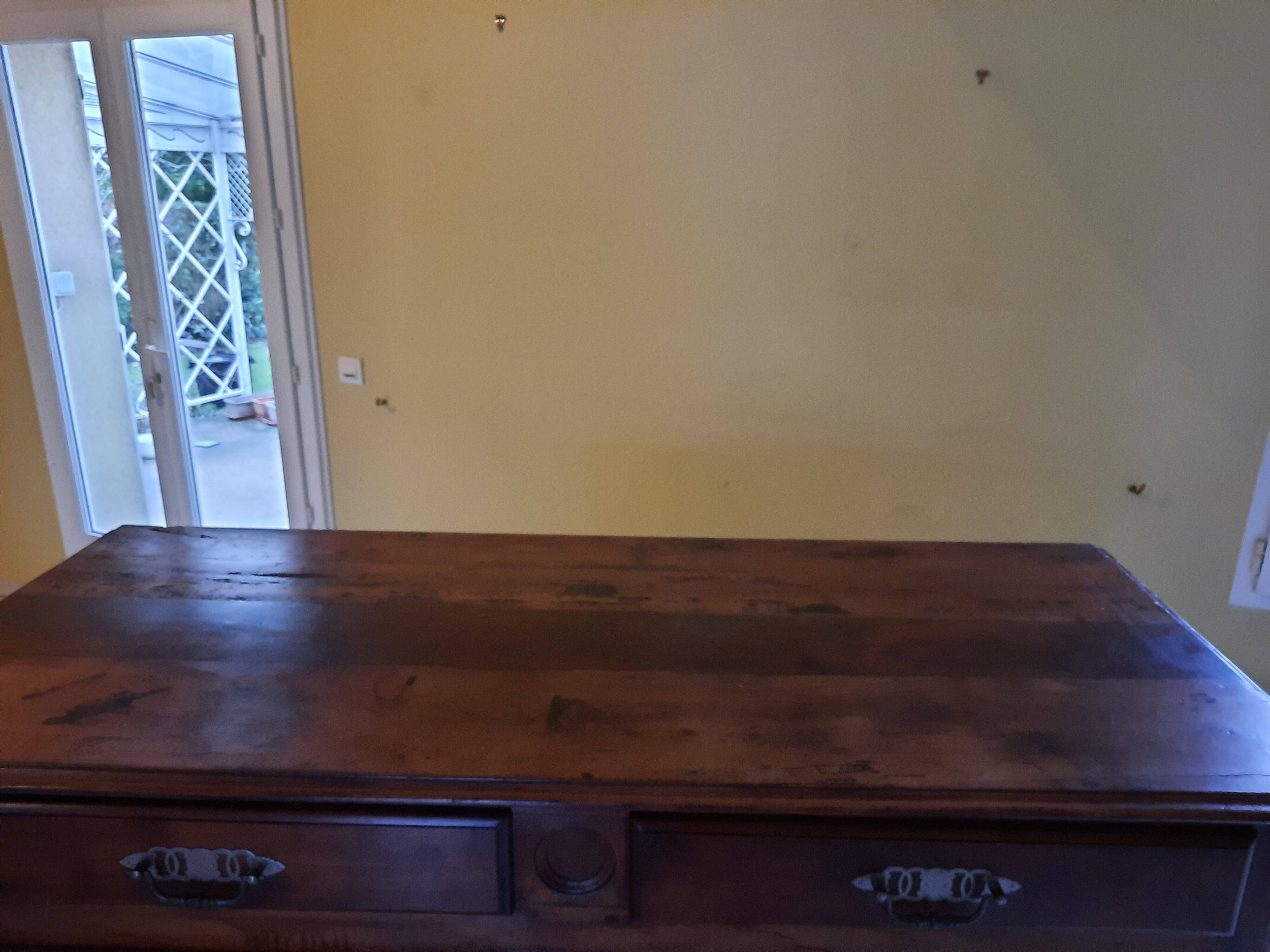 Antique fruitwood sideboard