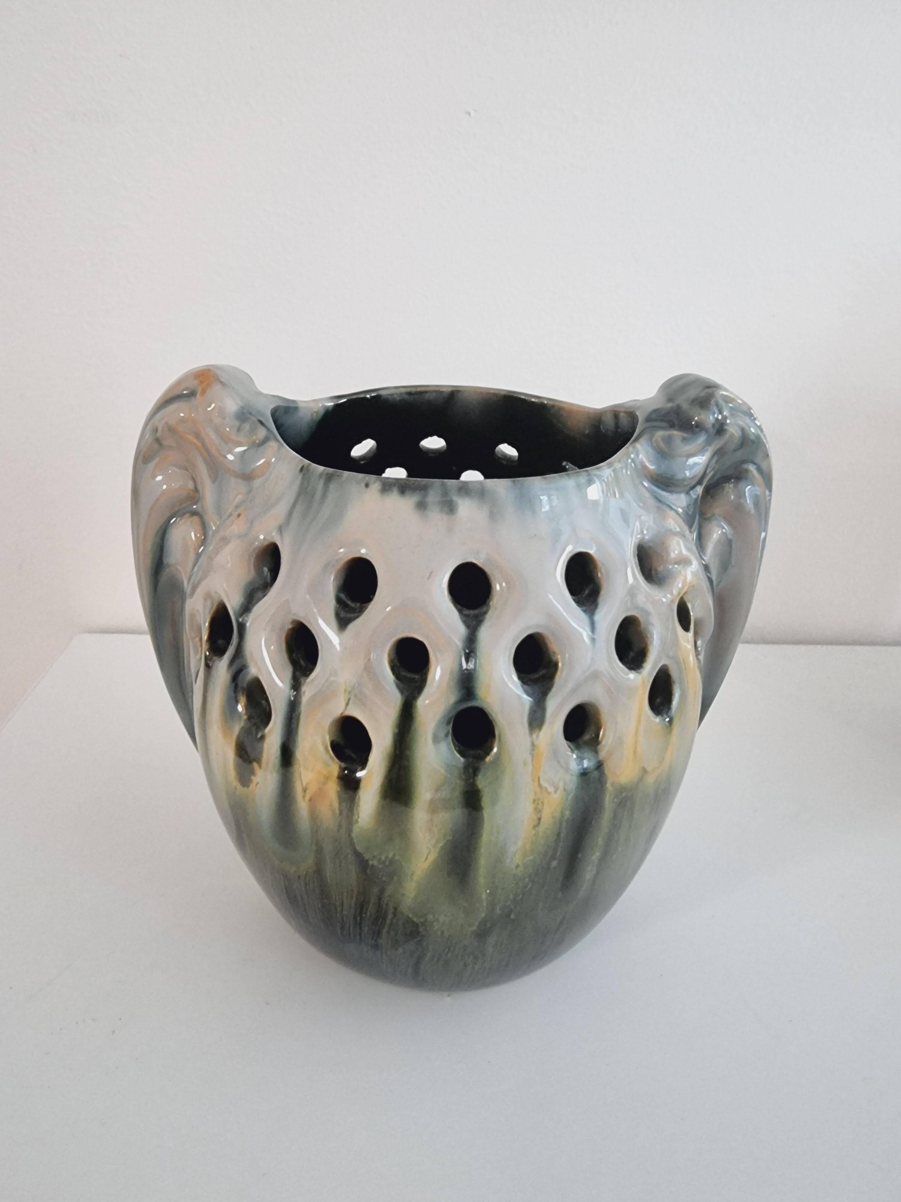 Michael Andersen & Son (MA&S) rare ceramic vase, Jugend, early 20th century, Denmark.