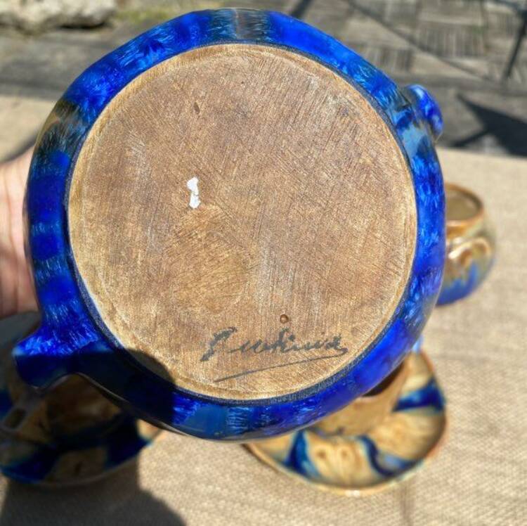 "Tête-à-tête" Vintage Service – Vallauris Signed