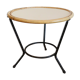 Adorable rattan coffee table and metal base, Scandinavian
