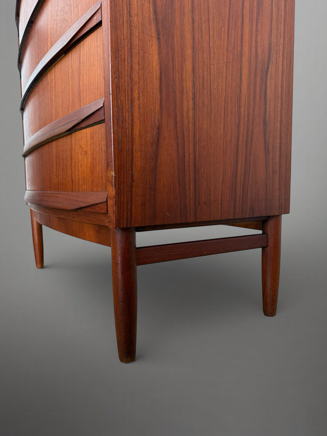 Scandinavian mid-century teak chest of drawers