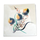 Longwy porcelain square dish, numbered aurora model, retro chic