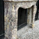Louis XV style fireplace in Brocatelle marble, circa 1880.