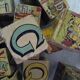 Lot de cubes en bois