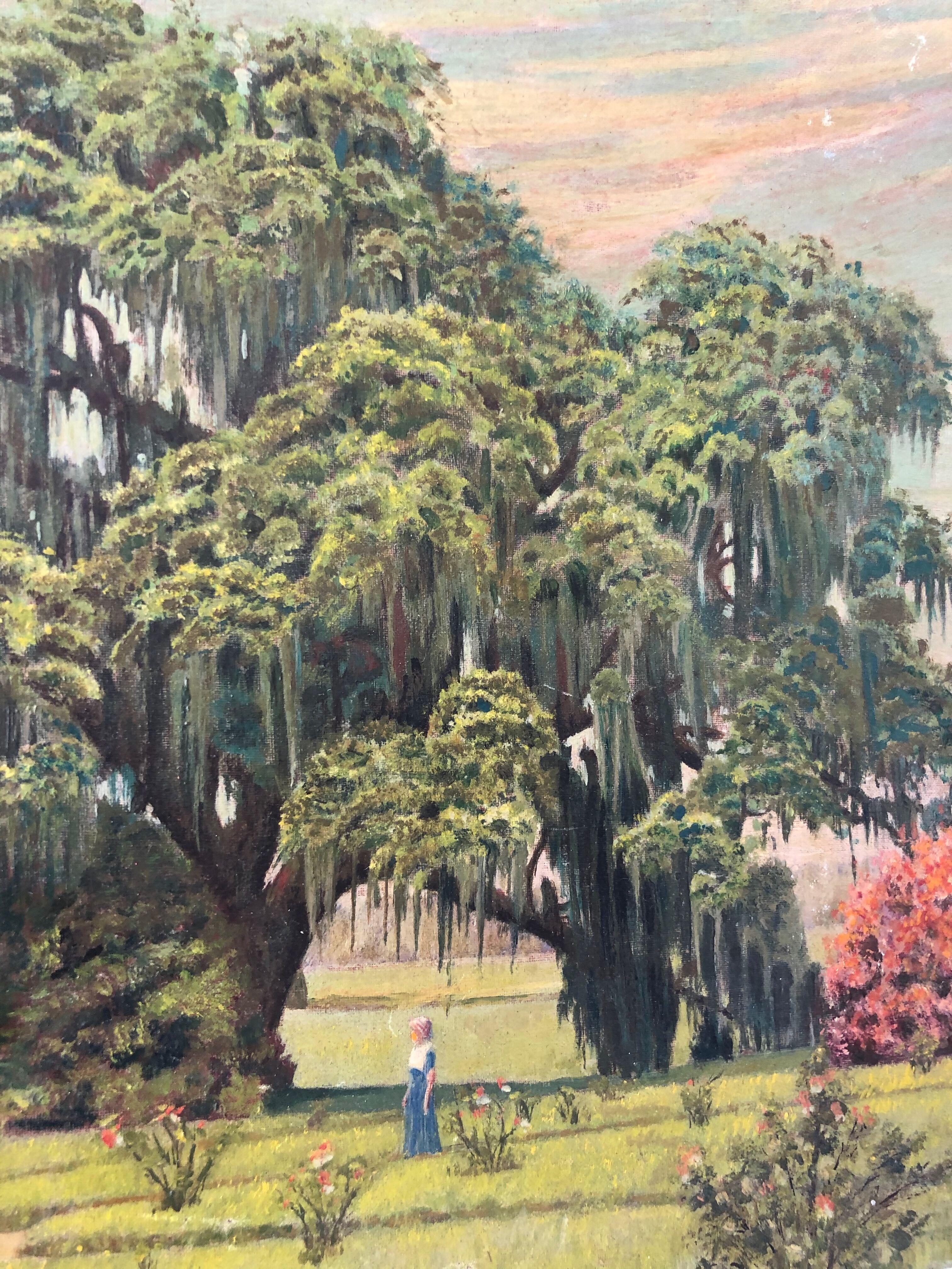 Oil painting on cardboard J.Ryck