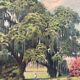 Oil painting on cardboard J.Ryck