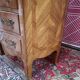 Chiffonier ou semainier style Louis XV, marqueté et marbre