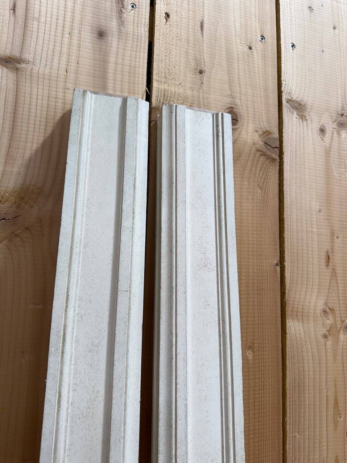 Double headboard – Louis XVI style – Lacquered wood & Rattan caning