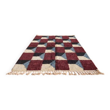 Tapis en laine naturelle tissé main traditionnelle taille 200/300 cm