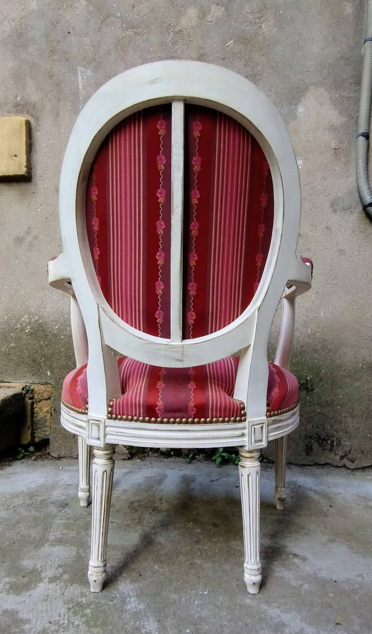 Louis XVI medallion armchair