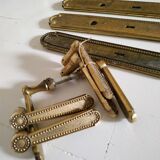 Cleanliness plate and bronze door handles