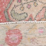 4x7 Red Cream Oriental Vintage Rug, 127x223Cm