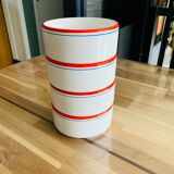 4 vintage stackable ramekins